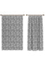 Penelope Grey Striped Curtain