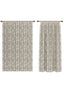 Penelope Striped Greige Curtain