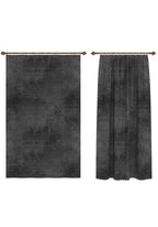 Oliver Charcoal Striped Curtain
