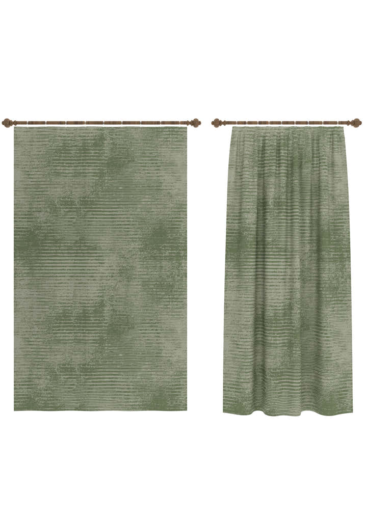 Oliver Modern Sage Green Curtain