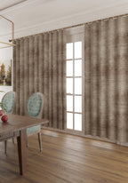 Oliver Striped Mocha Curtain