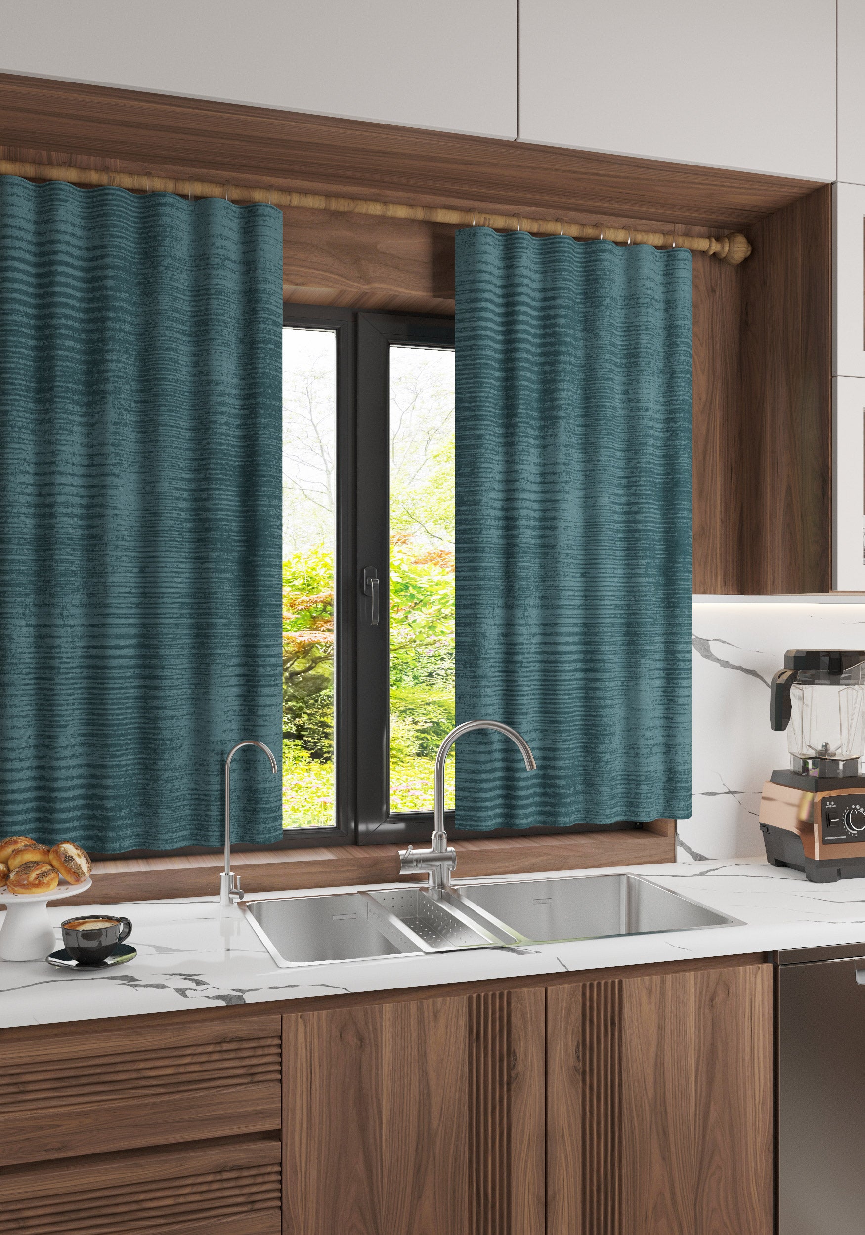 Oliver Teal Blackout Curtain