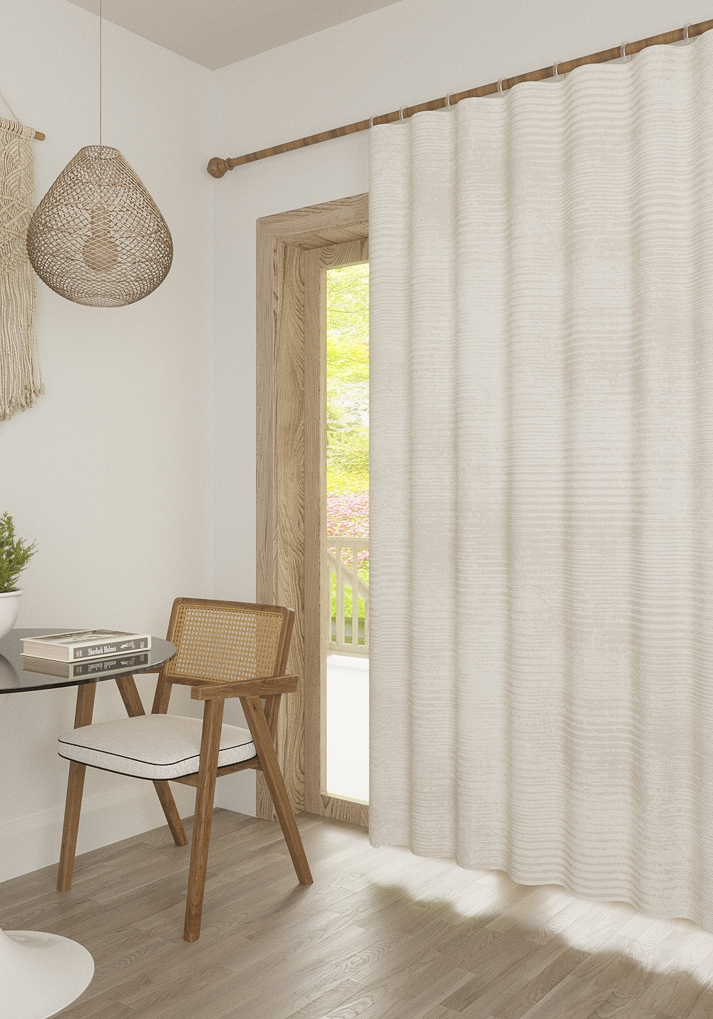 Oliver Modern Cream Curtain