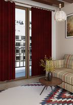Oliver Burgundy Blackout Curtain