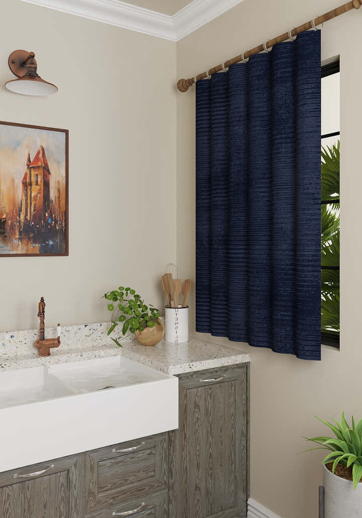 Oliver Navy Blackout Curtain