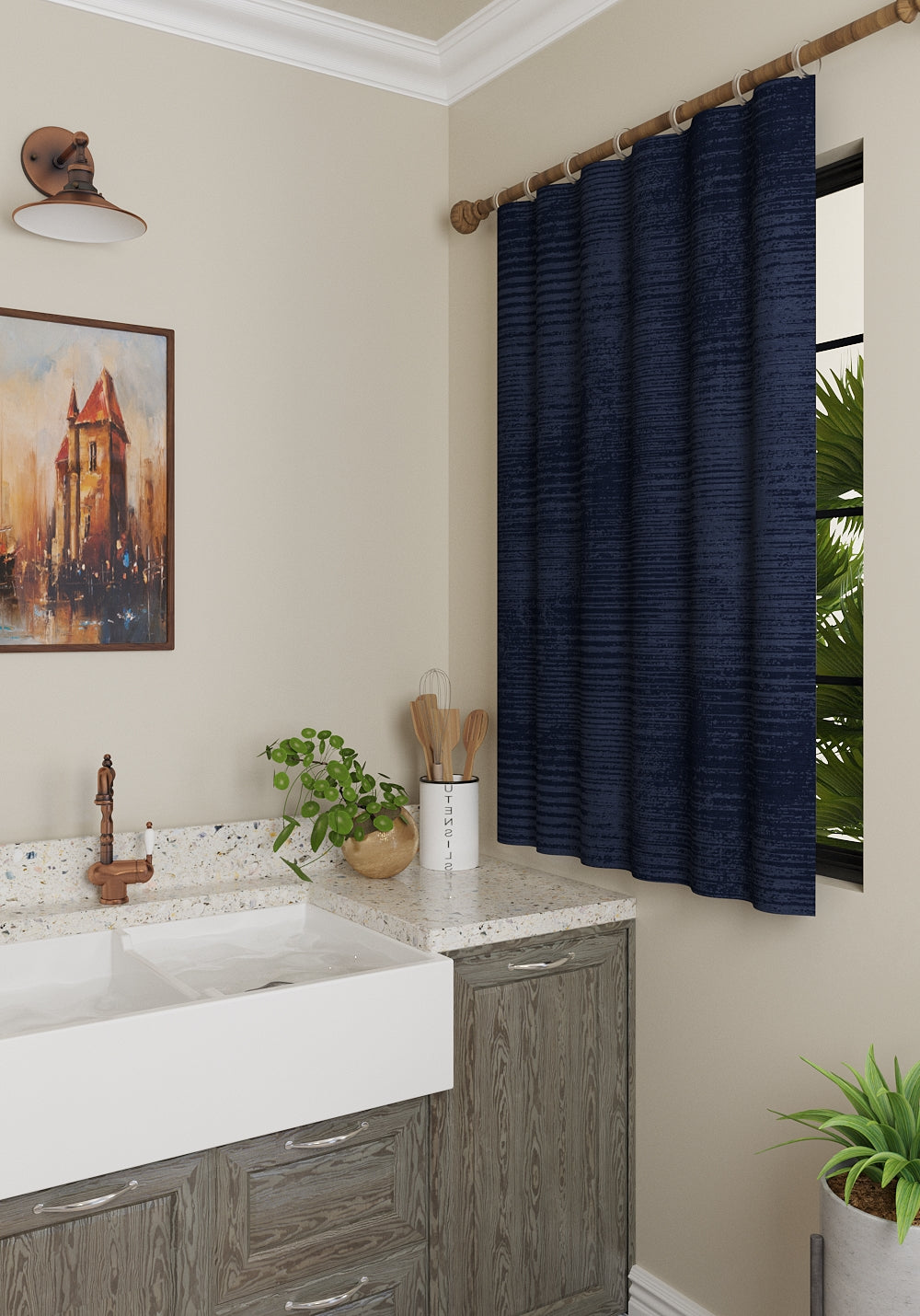 Oliver Navy Blackout Curtain