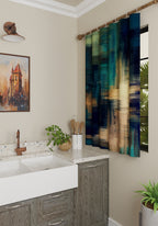 Kasen Teal Blackout Curtain