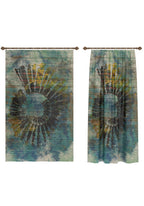 Daria Abstract Teal Curtain