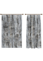 Brianna Abstract Grey Curtain