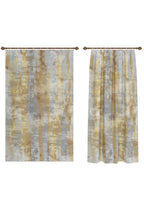 Brianna Abstract Gold Curtain