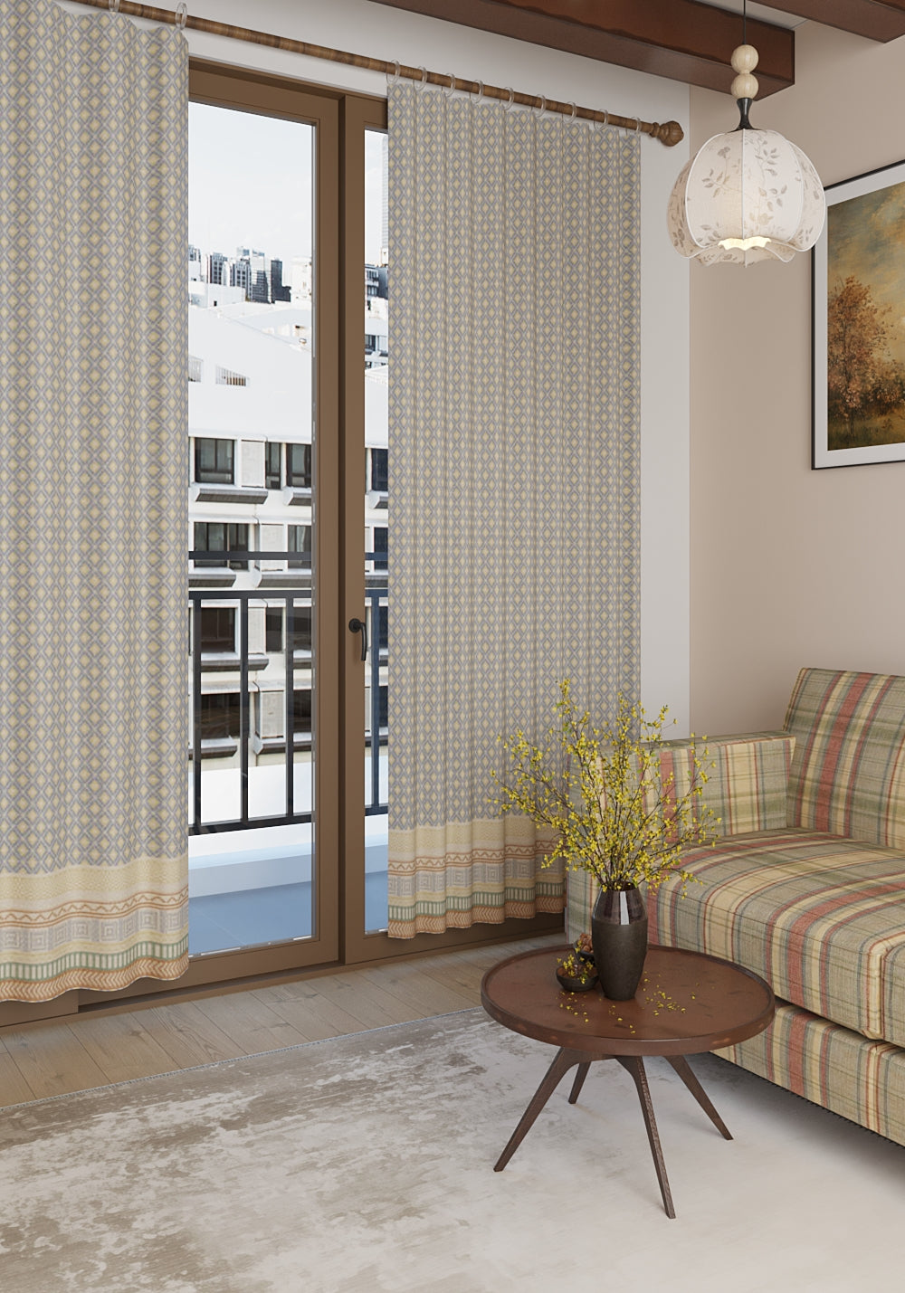 Wynn Geometric Curtain