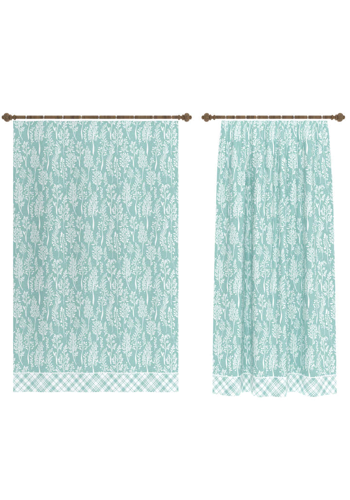 Alder Duck Egg Blue Curtain