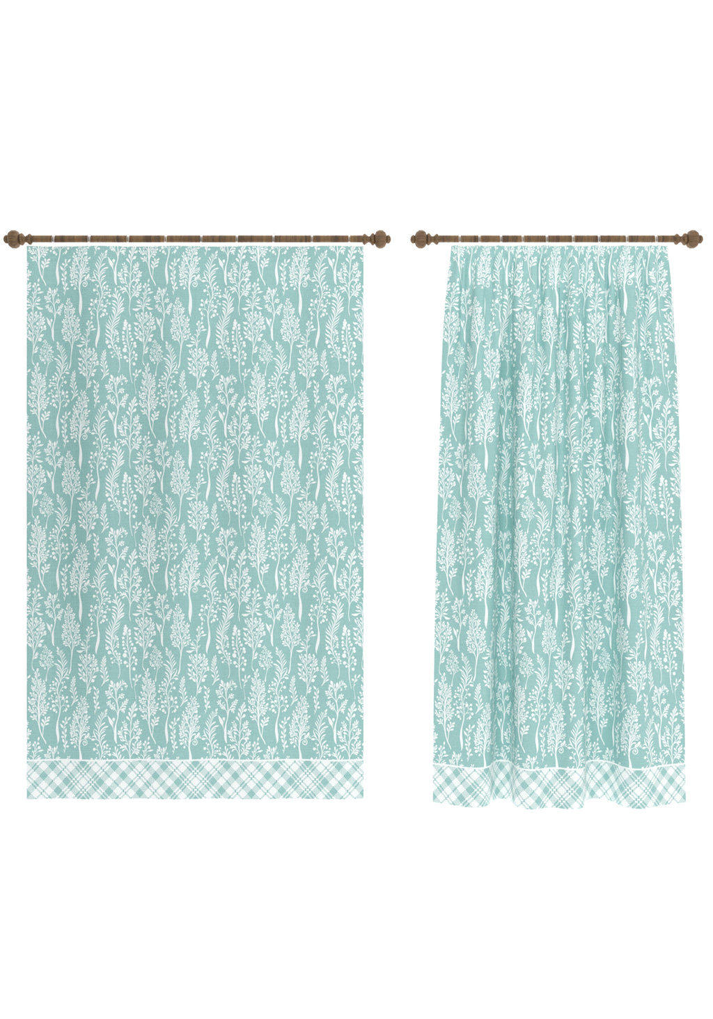 Alder Duck Egg Blue Curtain