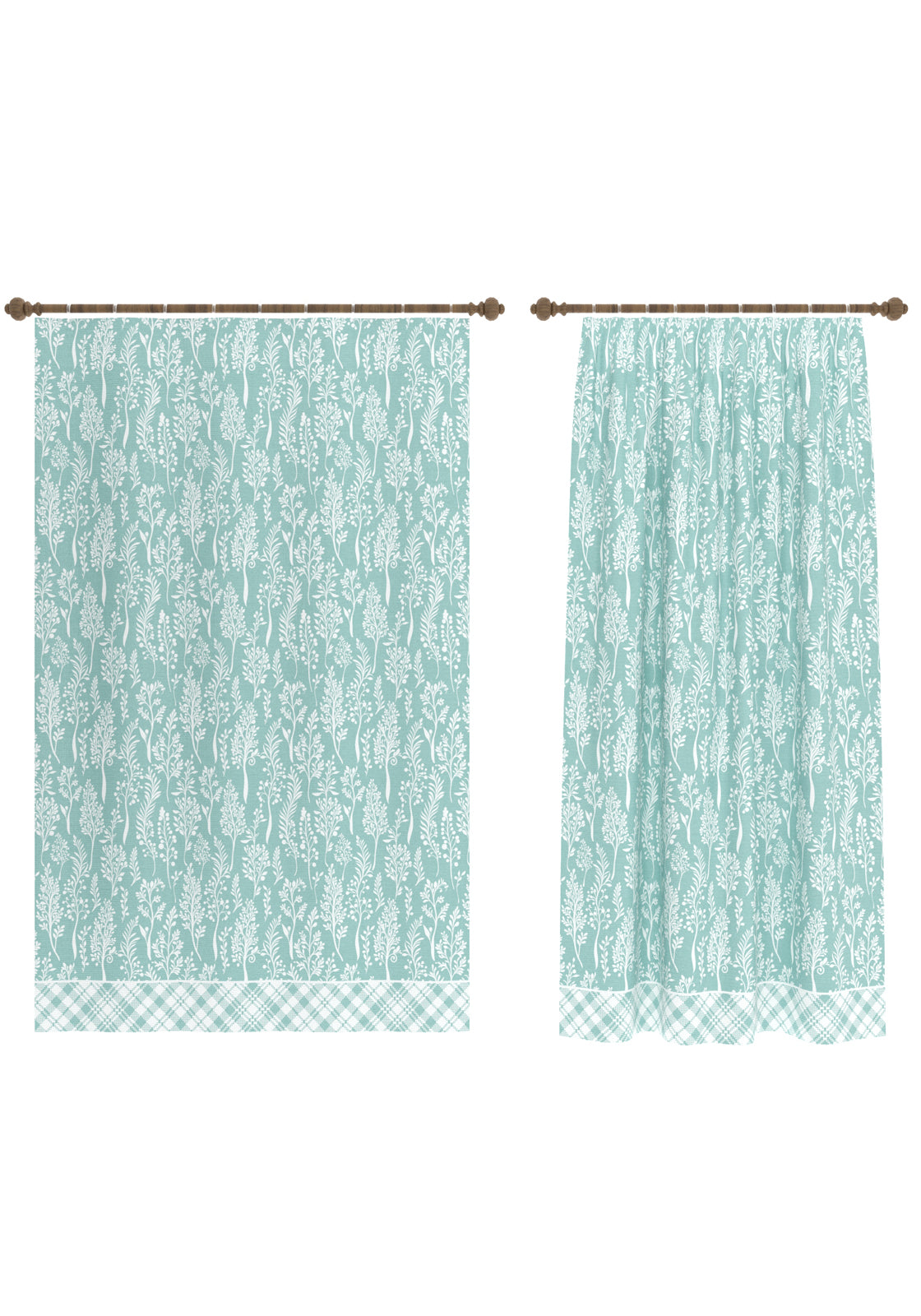 Alder Duck Egg Blue Curtain