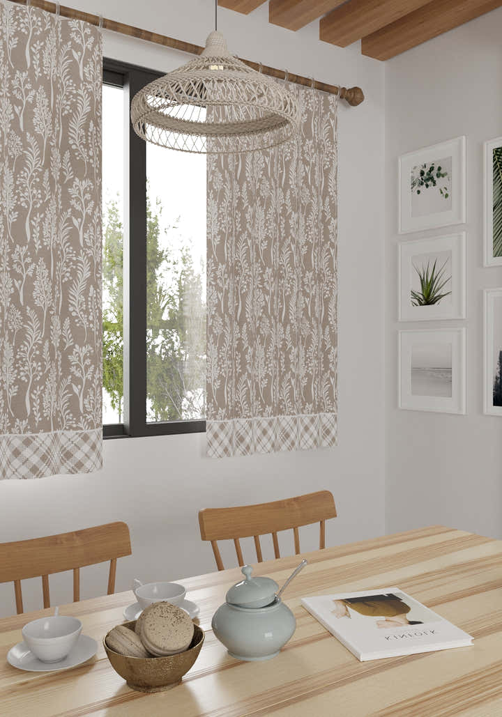 Alder Taupe Country Curtain