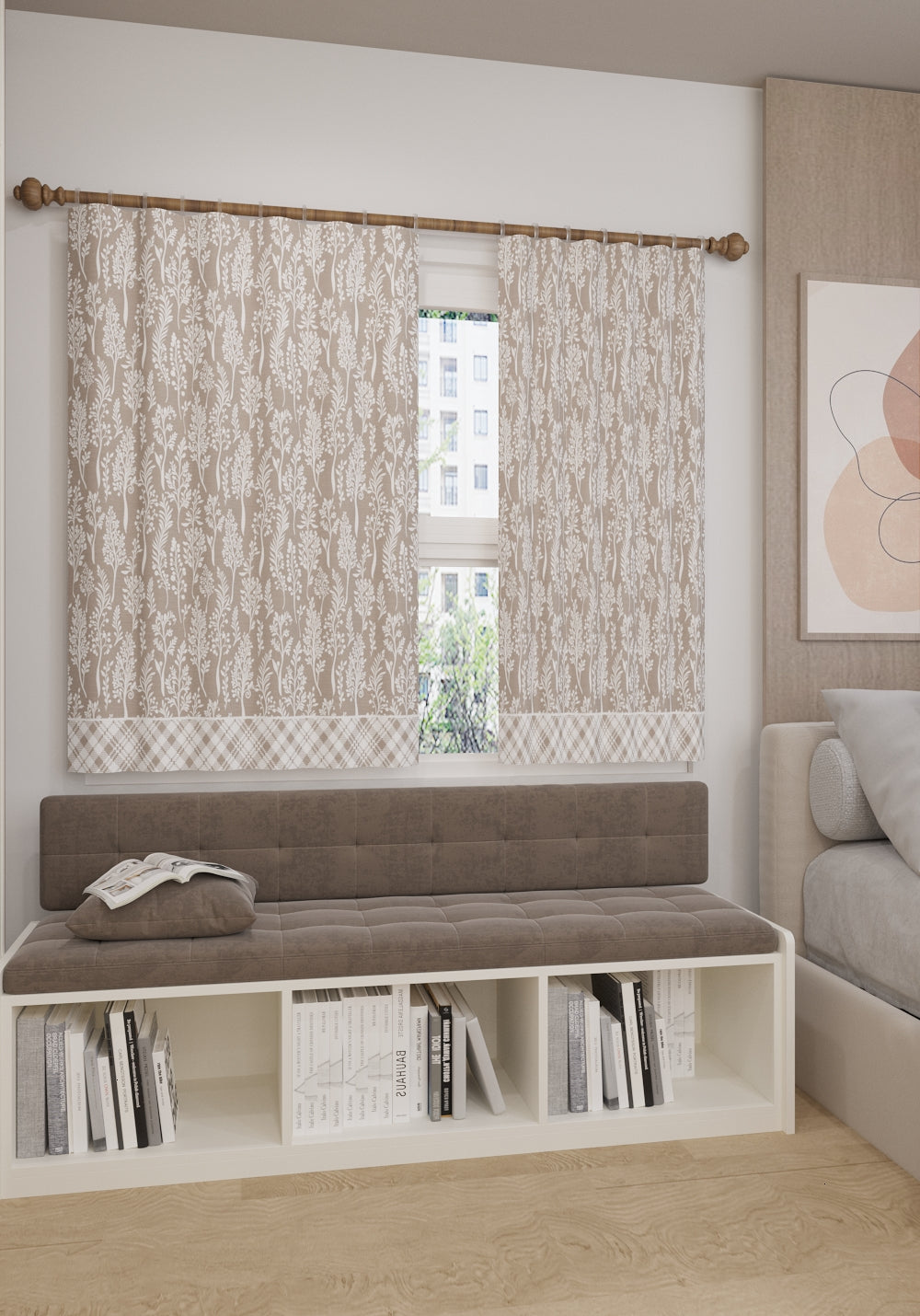 Alder Taupe Country Curtain