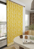 Alder Floral Yellow Curtain
