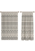 Naya Black and Cream Boho Curtain