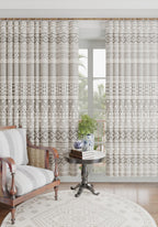 Naya Black and Cream Boho Curtain