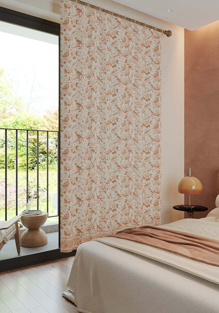 Isolde Burnt Orange Curtain