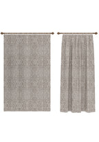 Amira Taupe Damask Curtain