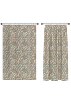 Elena Teal and Cream Curtain