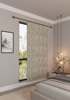 Elena Teal and Cream Curtain