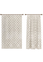 Rylon Cream Check Curtain