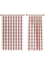 Jessamine Red Check Curtain