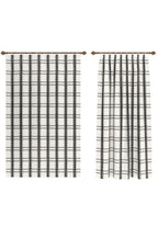Jessamine Black and White Plaid Curtain