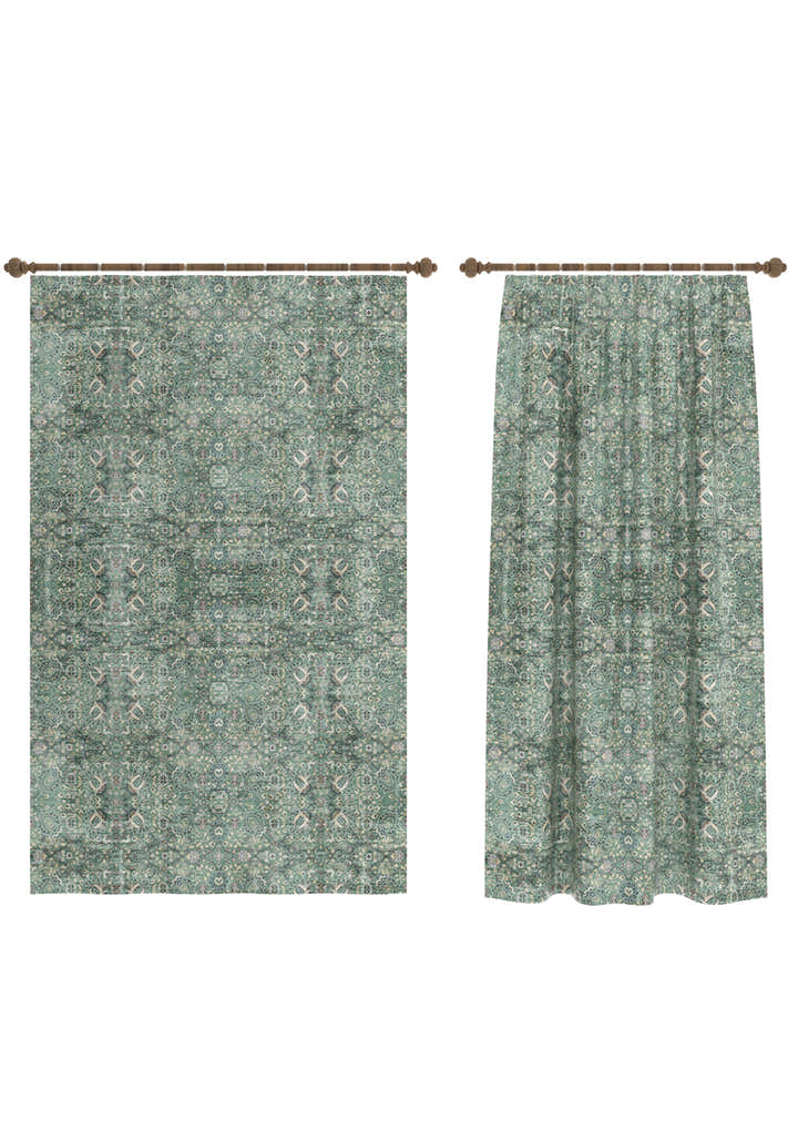 Dorothy Sage Green Curtain