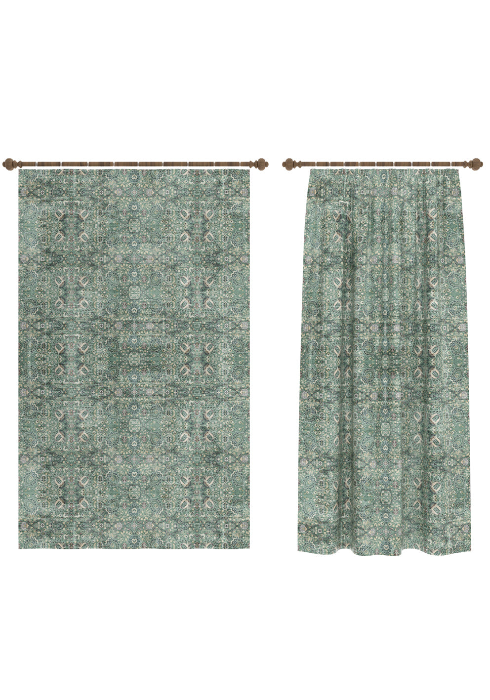 Dorothy Sage Green Curtain