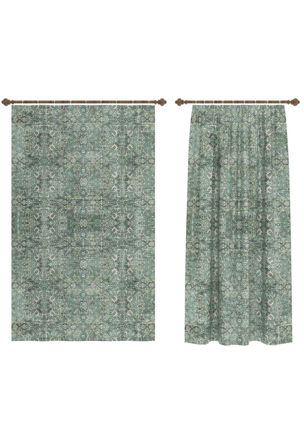 Dorothy Sage Green Curtain