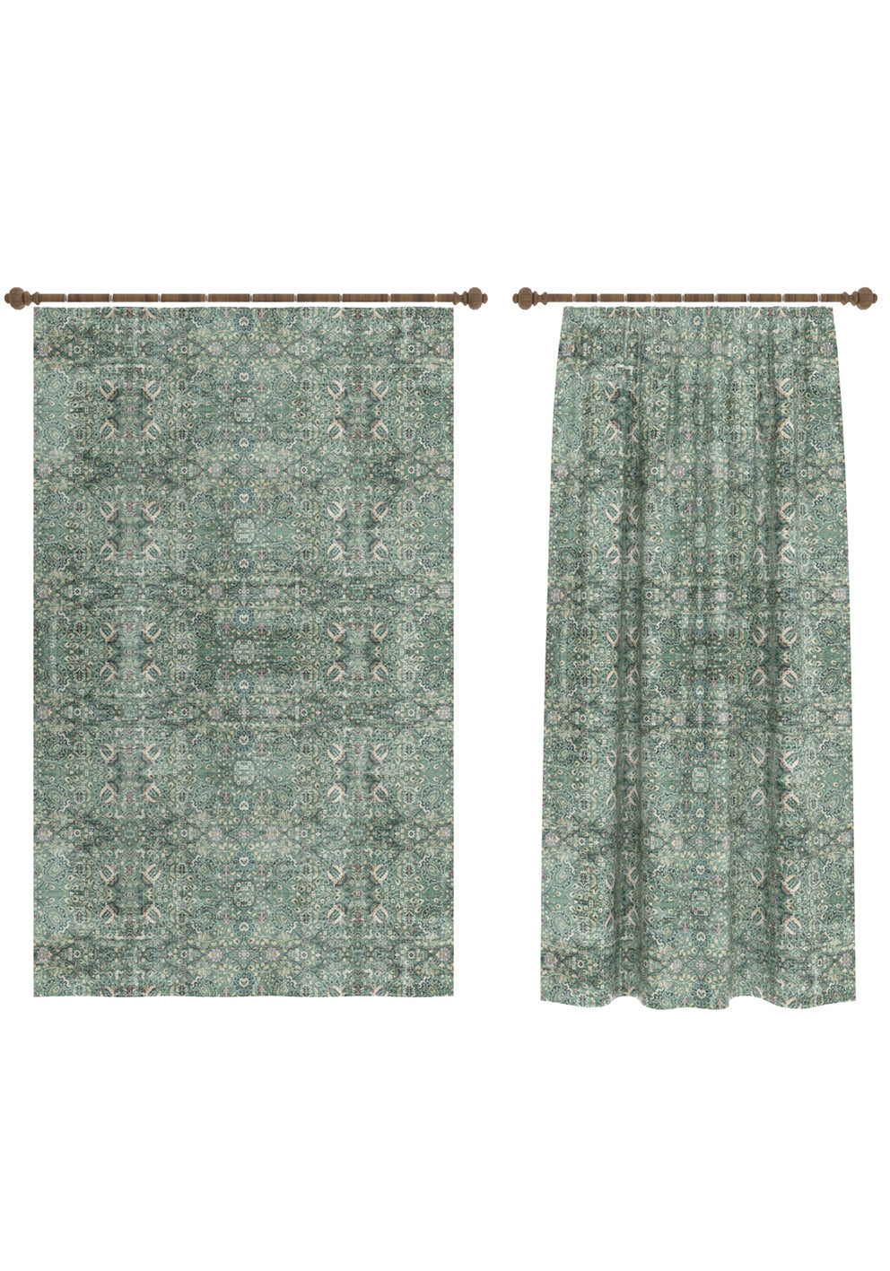 Dorothy Sage Green Curtain