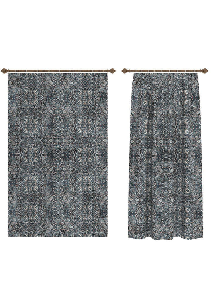 Dorothy Navy Boho Curtain