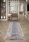 Olivia Grey Bordered Rug