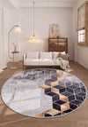 Peyton Grey Gold Geometric Rug