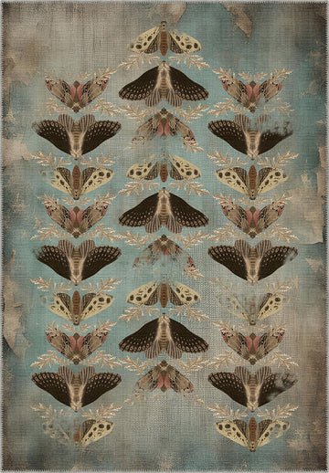 Celestia Brown Moth Rug