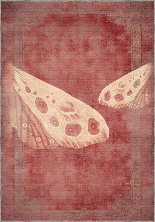 Fionella Butterfly Red Rug