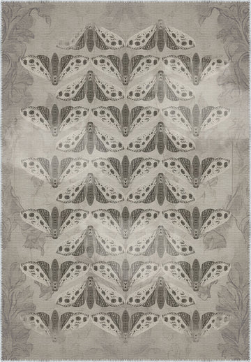 Celestia Grey Butterfly Rug