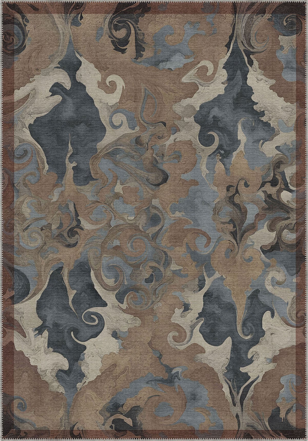 Exira Rug Eira Oriental Washable Rug | Rugette Brown Rug