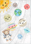 Universo Washable Kids Space Rug