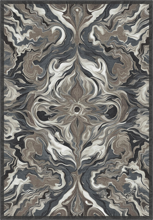 Brynn Grey Abstract Rug