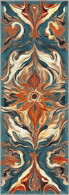 Brynn Orange Medallion Rug