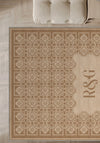 Marisa Beige Customizable Monogram Rug