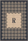 Marisa Navy Monogram Personalised Rug