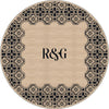 Marisa Navy Monogram Personalised Rug