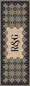 Marisa Navy Monogram Personalised Rug