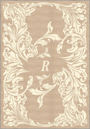 Luna Cream Customisable Letter Rug