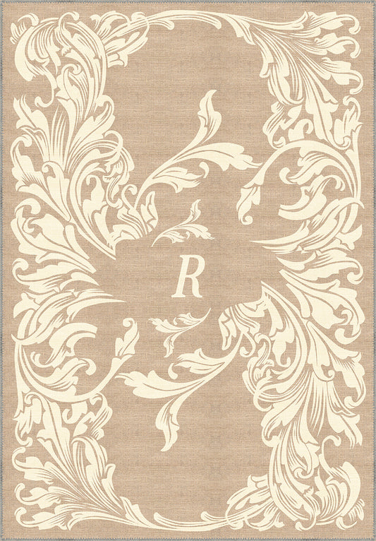 Luna Cream Customisable Letter Rug